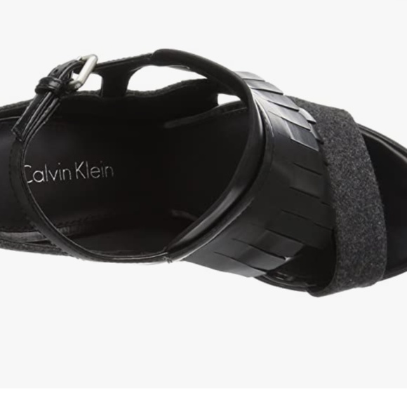 Calvin Klein Women's "Marin" Black/Gray Tuxedo Heel Size: 10M - Picture 5 of 7